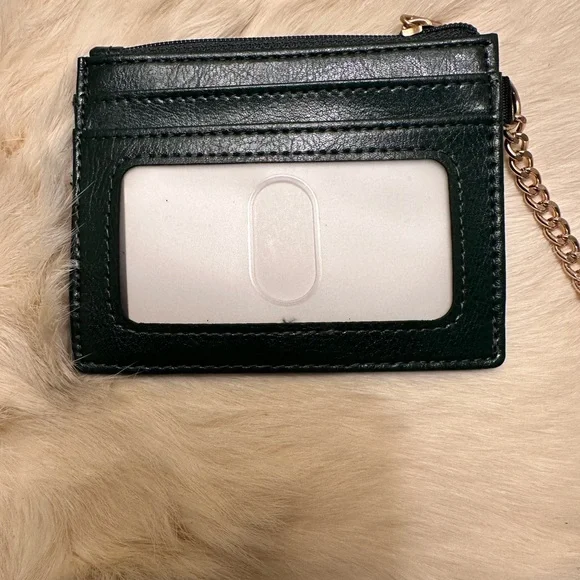 Green Card Holder with Gold Bee Accent - Picture 4 of 4